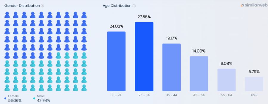 Grammarly Website Traffic Demographics